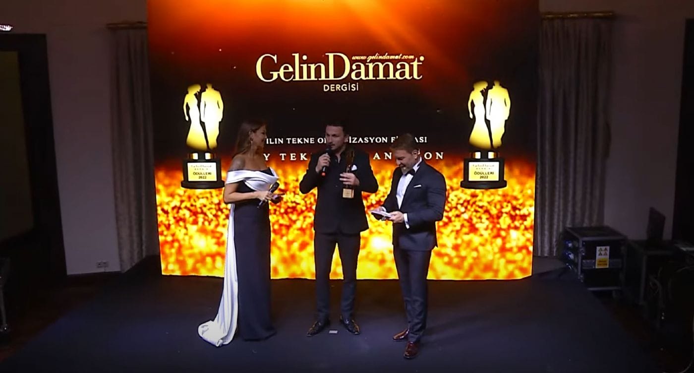 GelinDamat Dergisi Yılın Tekne Organizasyon Firması Ödülü